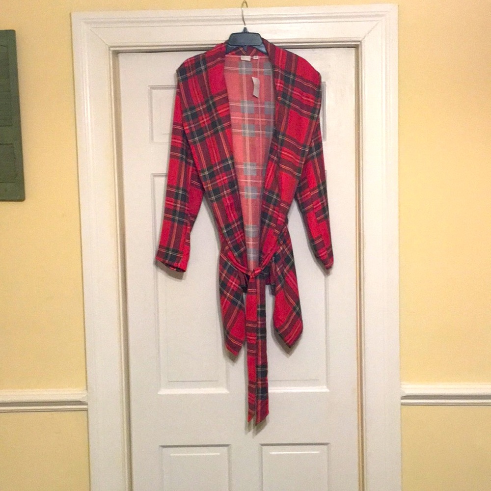 Plaid cardigan new